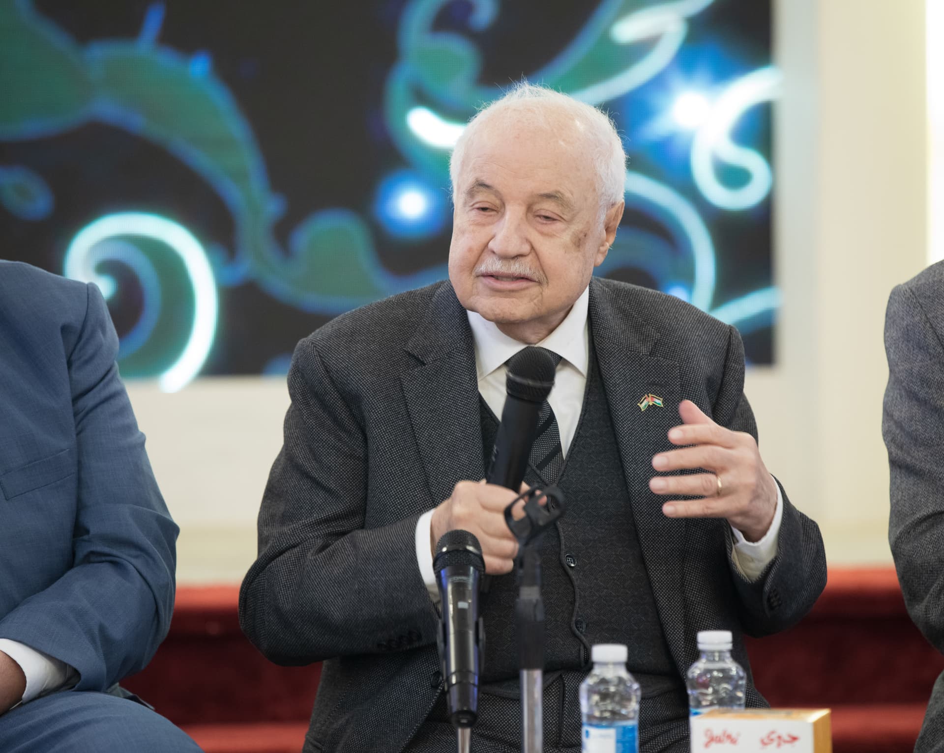 Dr. Talal Abu-Ghazaleh speaking